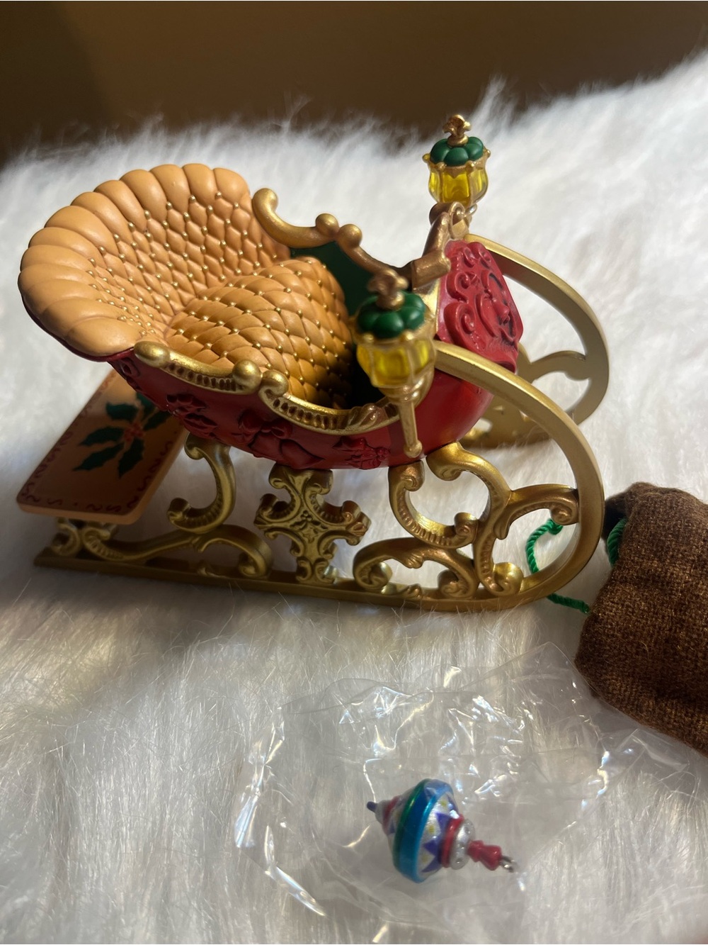 Hallmark 2001 Santa’s Sleigh Christmas Ornament.